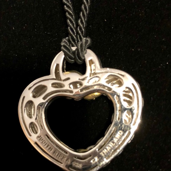 Judith Ripka Sterling CZ Heart Necklace - Picture 6 of 6